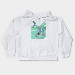 Whale-cartoon Kids Hoodie